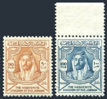 Jordan 285-286, MNH. Michel 257-258. Amir Abdullah Ibn Hussein, 1952. - Giordania