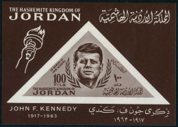 Jordan 462a Sheet, MNH. Michel Bl.462a. President John F.Kennedy, 1964. - Jordanie