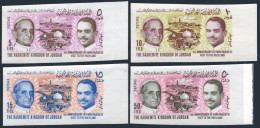 Jordan 510-513 Imperf, MNH As MLH. Visit Of Pope Paul VI To Holy Land. Hussein. - Giordania