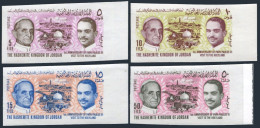 Jordan 510-513 Imperf, MNH As MLH. Visit Of Pope Paul VI To Holy Land. Hussein. - Jordanien