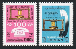 Jordan 999-1000,MNH.Michel 1067-1068. Centenary Of Telephone,1976. - Jordania