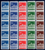 Bund Rollenmarken 5er Streifen 506-510 W R Postfrisch #HX277 - Other & Unclassified