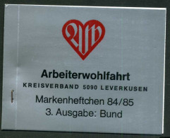 Bund Markenheftchen AWO 1227 Gestempelt Bonn, Geklammert #HX306 - Autres & Non Classés