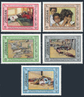 Jordan 1145-1149,1150, MNH. Mi 1218-1222, Bl.46. Palestinian Refugee Camp, 1983. - Jordanie