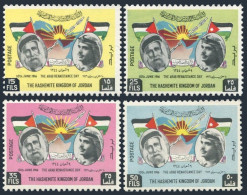 Jordan 419-422, MNH. Michel 416-419. Arab Renaissance Day, 1963. Hussein, Flag. - Jordanië