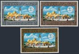 Jordan 514-516,516a Sheet,MNH. Michel 520-522,Bl.24. New York World Fair 1965. - Jordanië