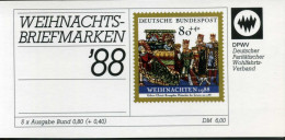 Bund DPWV Markenheftchen 1988 Mit 1396 Bonn Ersttagssonderstempel #IS648 - Sonstige & Ohne Zuordnung