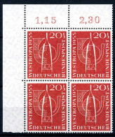 Bund 4er Block 218 Postfrisch Eckrand Oben Links #IS669 - Other & Unclassified