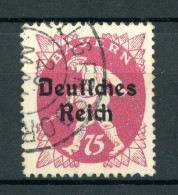 Deutsches Reich Plattenfehler 127 I Gestempelt Geprüft Infla #IA231 - Used Stamps