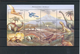 Liberia Kleinbogen 2571 -2582 Postfrisch Dinosaurier #IN171 - Liberia