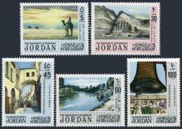 Jordan 671-675, MNH. Mi 803-807. Views Of Holy Land, 1971. Dead Sea, Camel,Bell. - Jordanien