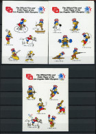 Olympische Sommerspiele Los Angeles 1984 3 Maskottchen-Sticker KB #IF310 - Otros & Sin Clasificación