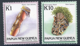 Papua Neuguinea 744-45 Postfrisch Kunsthandwerk #HO724 - Papua Nuova Guinea