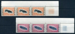 Laos Eckrand 3er 238-239 Postfrisch Insekten #IA193 - Laos