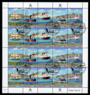 UNO New York ZD-Bogen 741-45 Schiffe Ersttagssonderstempel #IY124 - Sonstige & Ohne Zuordnung