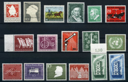 Bund Lot Aus 1952-1956 Postfrisch #HX230 - Colecciones