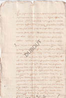 Hasselt - Manuscript 1668 Verhuur Van Grond In De Groenstraat Aan Christophorus Vanderyst   (V3112) - Manuscrits