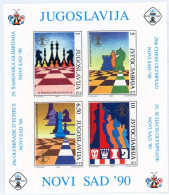 Jugoslawien Block 39 Mi-nr 2447-2450 Postfrisch Schach #IS768 - Sonstige & Ohne Zuordnung