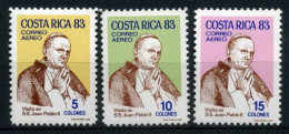 Costa Rica 1193-1195 Postfrisch Papst #IT548 - Costa Rica