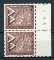 Berlin Senkr. Paar 160 Postfrisch Bogenzählnummer Rechts #IT871 - Unused Stamps