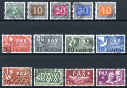 Schweiz 447-459 Gestempelt Pax-Satz #IA012 - Other & Unclassified