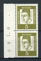 Berlin Senkr. Paar 199 Postfrisch Bogenzählnummer #IT974 - Unused Stamps