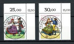 Bund 1096-1097 KBWZ Gestempelt Frankfurt, Original-Gummi, Ungefaltet #HK411 - Oblitérés