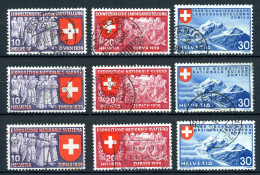 Schweiz 335-343 Gestempelt #HK089 - Autres & Non Classés