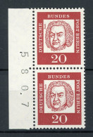 Berlin Senkr. Paar 204 Postfrisch Bogenzählnummer #IT993 - Unused Stamps