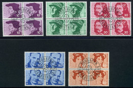 Schweiz 906-10 Gestempelt Schweiz 4er Blöcke VstST #HX445 - Altri & Non Classificati