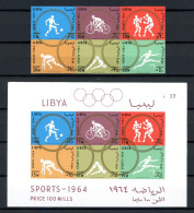 Libyen 160-165 B + Bl. 8 B Postfrisch Olympiade #IF238 - Libië