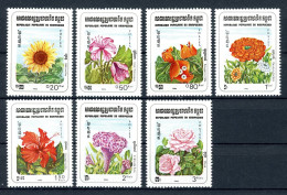 Kambodscha 510-516 Postfrisch Blumen #IS843 - Kambodscha