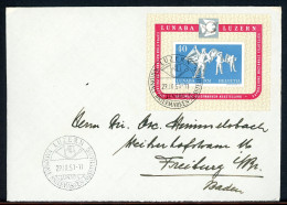 Schweiz Block 14 Lunaba 1951 Ersttagesbrief/FDC #HO537 - Altri & Non Classificati