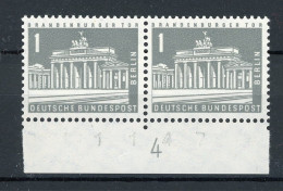 Berlin Waag. Paar Unterrand 140 Y DZ 4 Postfrisch #IT833 - Unused Stamps