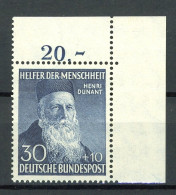 Bund 159 Postfrisch Eckrand Oben Rechts #HO544 - Otros & Sin Clasificación