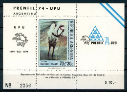 Argentinien Vignetten-Block "Prenfil `74" Postfrisch #HO545 - Other & Unclassified