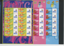 Frankreich Kleinbogen 3517-3519 Postfrisch Grußmarke #IY269 - Sonstige & Ohne Zuordnung
