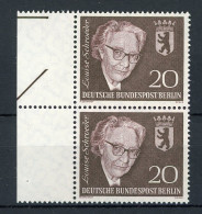 Berlin Senkr. Paar 198 Postfrisch Steuerstriche Links #IT944 - Unused Stamps