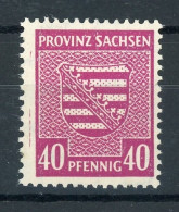 SBZ-Provinz Sachsen 84 X A Postfrisch Geprüft #HO744 - Other & Unclassified