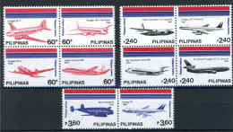 Philippinen 1719-1728 Postfrisch Flugzeug #GI248 - Philippines