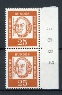 Berlin 205 Postfrisch Bogenzählnummer #IT997 - Unused Stamps