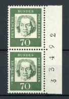 Berlin Senkr. Paar 210 Postfrisch Bogenzählnummer Rechts #IU584 - Neufs