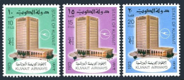 Kuwait 574-576, Hinged. Mi 568-570. Kuwait Airways Corporation Building, 1973. - Kuwait