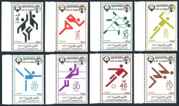 Kuwait 662-669, Hinged. Mi 680-687. Olympics Montreal-1976. Basketball, Soccer, - Koweït