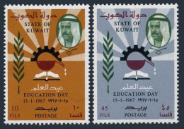 Kuwait 348-349, MNH. Michel 344-345. Education Day, 1967. - Koweït