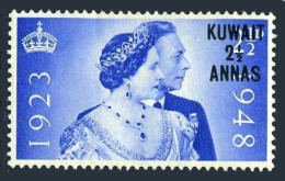 Kuwait 82, Hinged. Michel 75. Wedding-25. King George VI & Queen Elizabeth,1948. - Kuwait