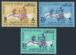 Kuwait 244-246, MNH. Michel 234-236. UNESCO, Historic Monuments In Nubia, 1964. - Kuwait