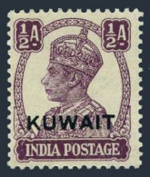 Kuwait 60, MNH. Michel 53. Indian Postal Administration, George VI, 1945. - Koeweit