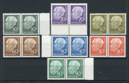 Bund Waag. Paare 259-265 Postfrisch #IN155 - Roller Precancels