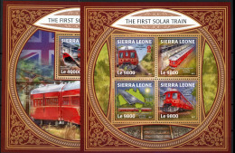 Sierra Leone 9225-9228 + Bl 1374 Postfrisch Eisenbahn #IX004 - Sierra Leona (1961-...)